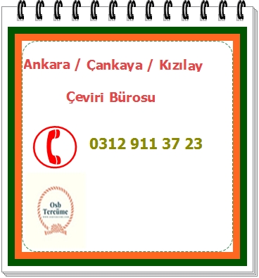 Ankara Çankaya İlçesi Çevirmenlik Hizmeti